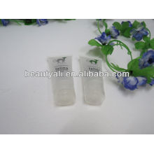 oval transparent cosmetic plastic tube transparent tube